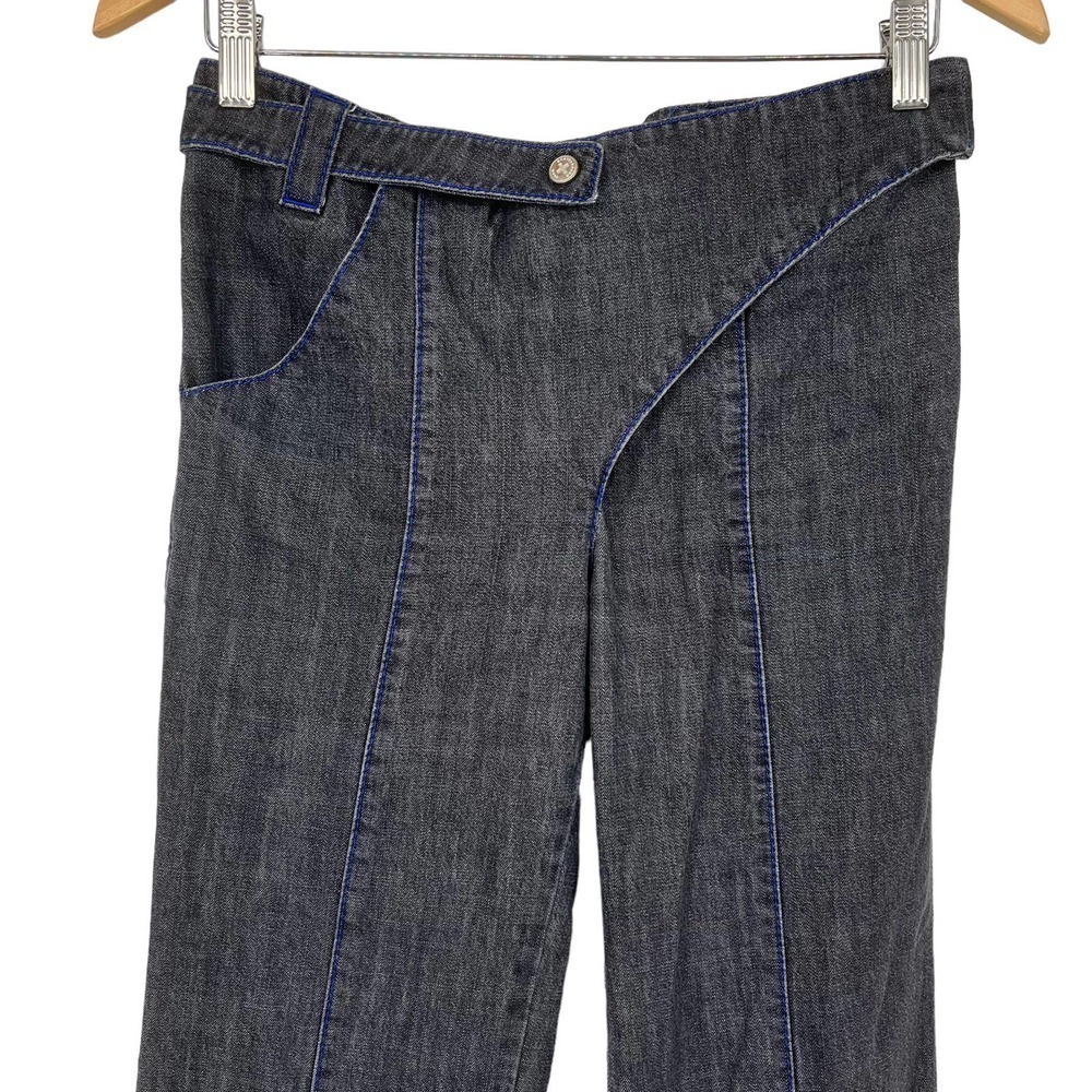 Vintage Y2K Jean Charles Castelbajac Jeans Flare Leg Gray/Black 42‎